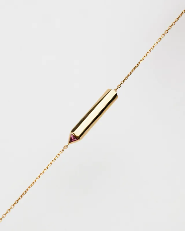 Браслет-карандаш с турмалином