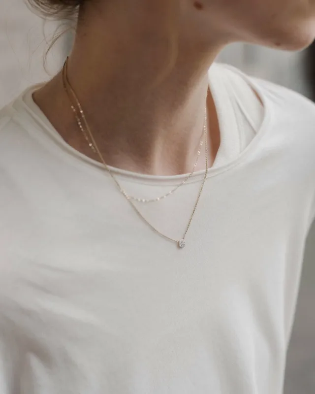 Подвеска с белыми бриллиантами