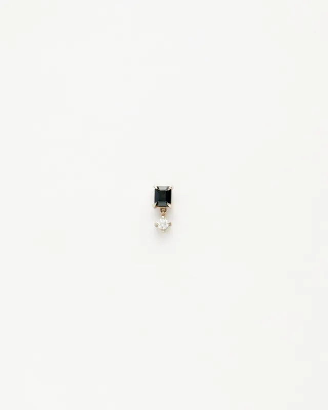 Пусета со шпинелью и бриллиантом