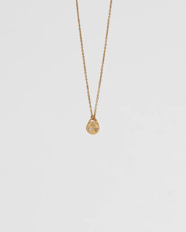 Подвеска Триединство с топазами