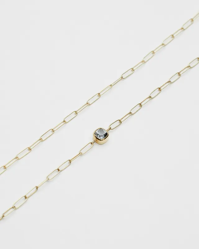 Браслет-цепь из лимонного золота