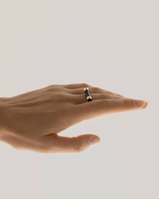 Кольцо-тубус Una с содалитом