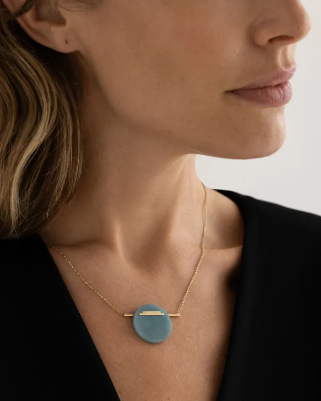 Колье Una с голубым кварцем