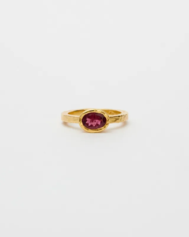 Кольцо с турмалином