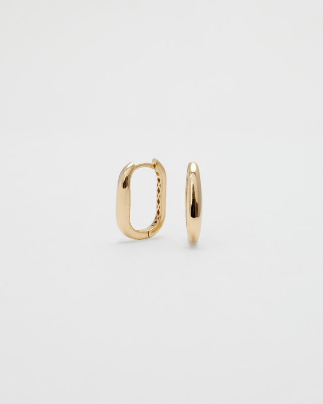 Серьги кликеры из золота